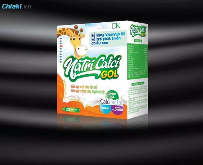 Canxi Nutri Calci Gol dạng nước dễ uống và dễ hấp thụ