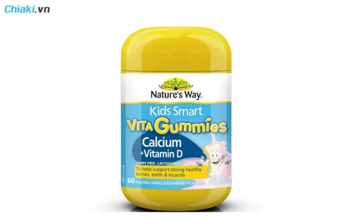 Canxi dành cho bé 2 tuổi kẹo Vita Gummies Nature Way