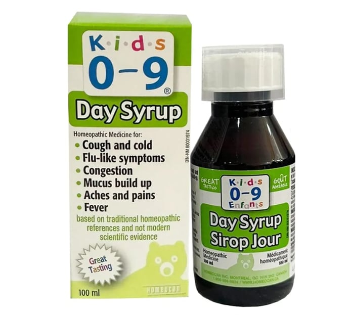 Siro ho cho trẻ sơ sinh đến 9 tuổi Day Syrup Sirop Jour