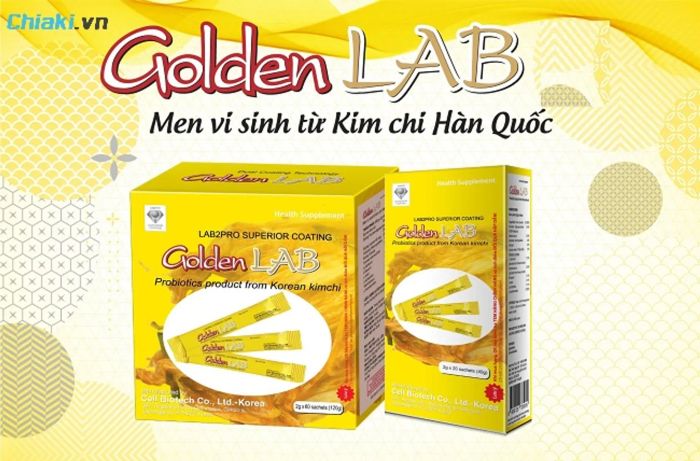 Men vi sinh Golden Lab giúp cải thiện các vấn đề về tiêu hóa