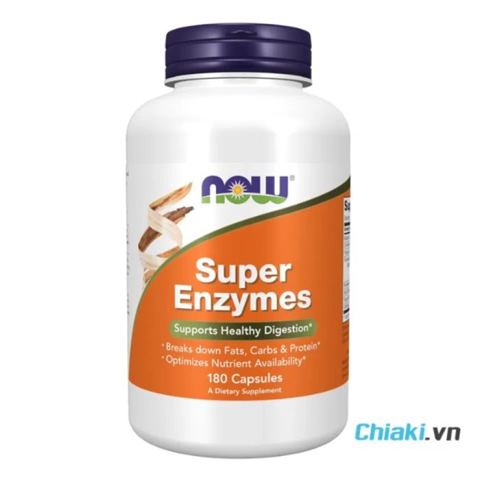 Men tiêu hóa Now Super Enzymes