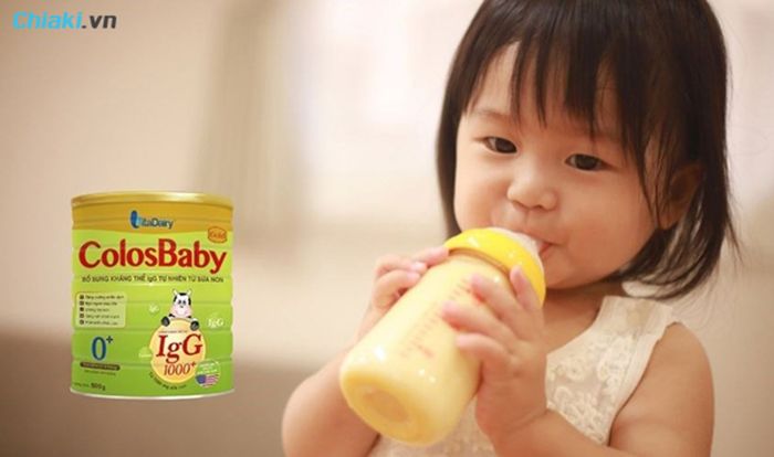 Sữa Colosbaby số 0 đem lại lượng canxi cần thiết cho bé