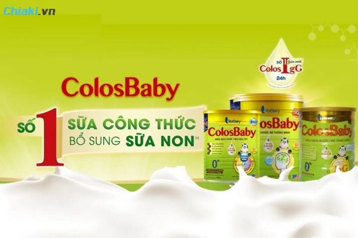 Sữa Colosbaby có chứa sữa non và cung cấp hàm lượng dinh dưỡng cao