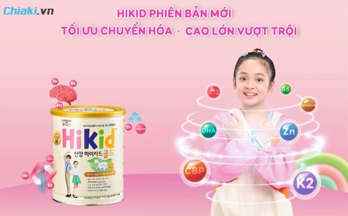 Sữa tăng chiều cao 'quốc dân' Hikid Gold