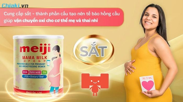 Sữa bầu Meiji Mama Nhật Bản được mẹ bỉm tin dùng.