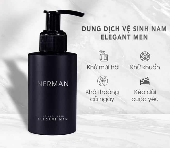 Dung dịch vệ sinh nam Nerman Elegant Men hương Sanda Perfume