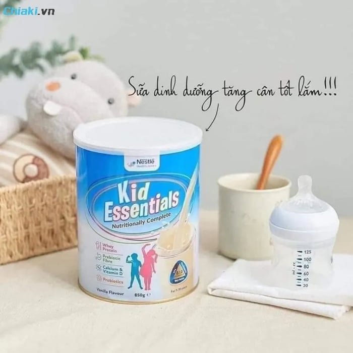 Sản phẩm sữa Kid Essentials Nestle Úc phù hợp cho trẻ biếng ăn và khó hấp thụ