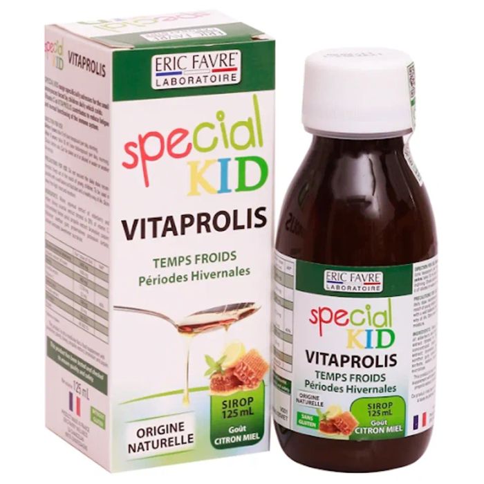 Siro Ho Bảo Vệ Hệ Hô Hấp Cho Bé Special Kid Vitaprolis, Pháp