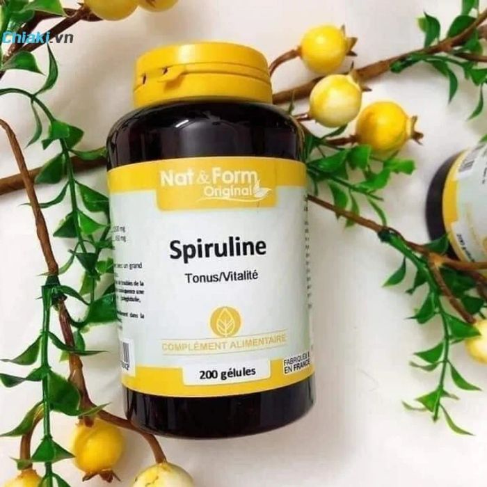 Viên uống tảo biển Spiruline Nat&Form