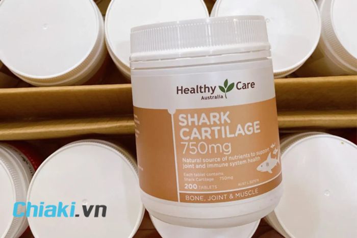 Sụn vi cá mập Healthy Care Shark Cartilage 750mg