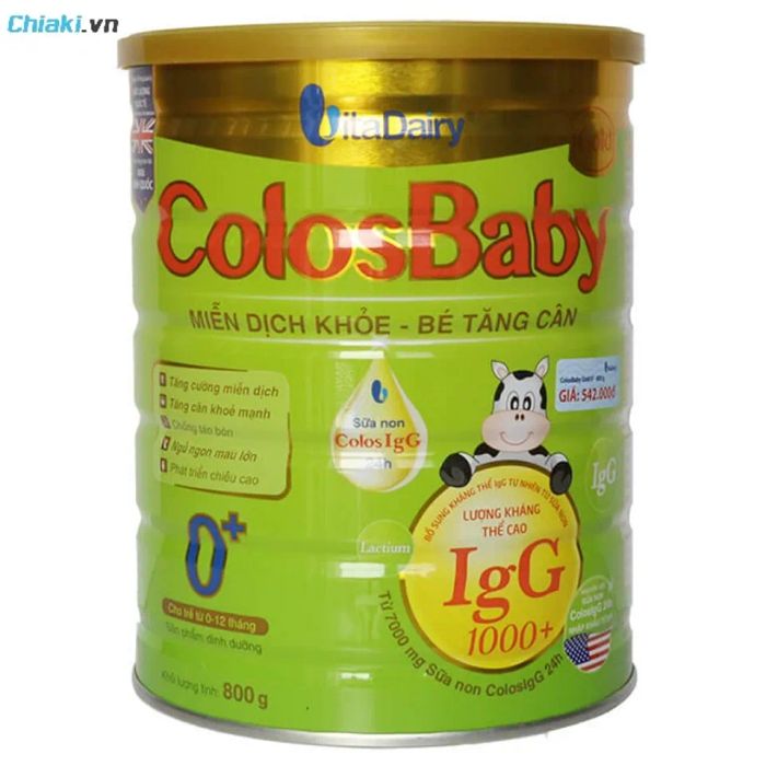 Sữa tăng cân cho bé 6 đến 12 tháng Colosbaby 0+