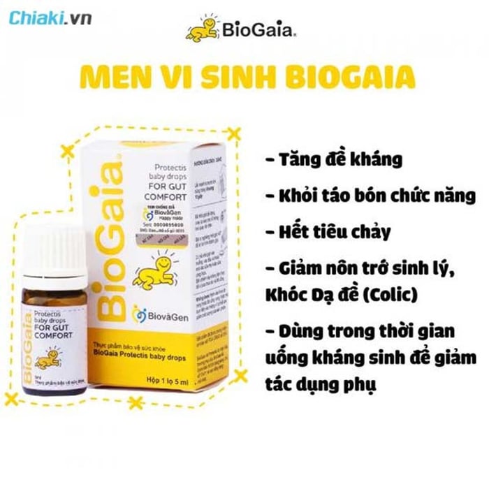 Có nên sử dụng men vi sinh Biogaia cho trẻ sơ sinh