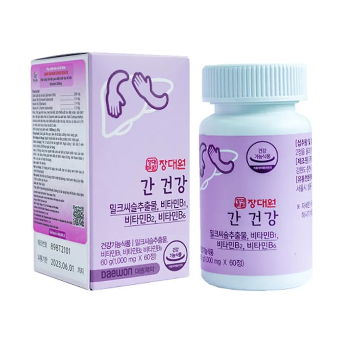 Viên uống thải độc gan Jang Daewon Liver Health, Hộp 60 Viên