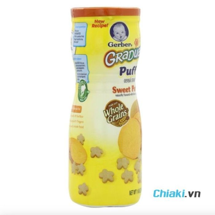 Bánh ăn dặm cho bé 6 tháng Gerber Graduates Puffs