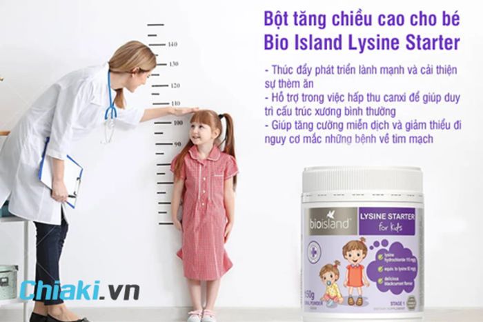 Bột tăng chiều cao Bio Island Lysine Starter