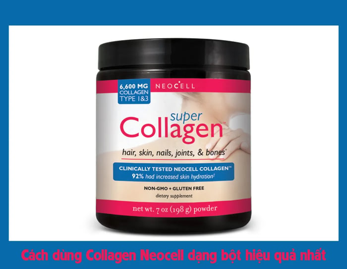 Hướng dẫn sử dụng Collagen Neocell dạng bột