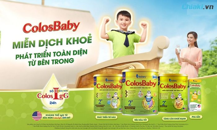 Sữa Colosbaby có nhiều loại phù hợp với trẻ từ 0 tháng tuổi đến 2 tuổi