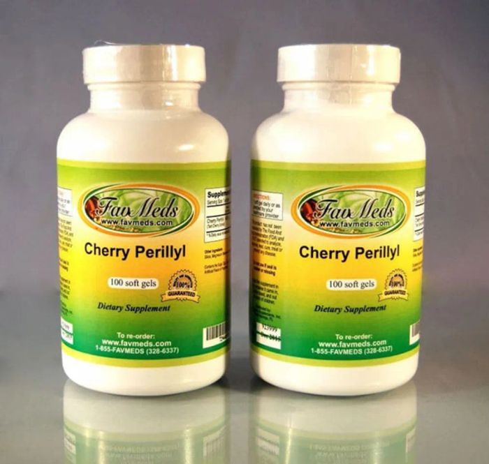 thuốc chữa gout Cherry Perillyl của Mỹ