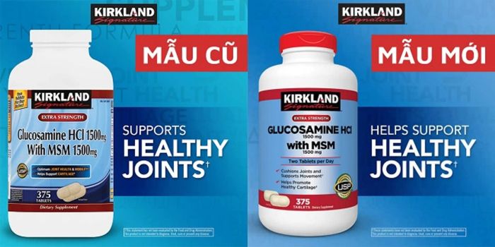 Glucosamine HCL 1500mg Kirkland với MSM 1500mg