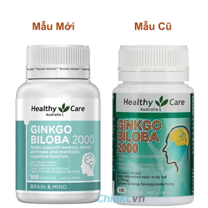 thực phẩm chức năng úc Ginkgo Biloba Healthy Care