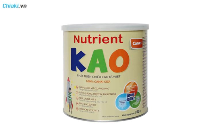 Sản phẩm sữa tăng chiều cao cho trẻ 3 tuổi Nutrient KAO