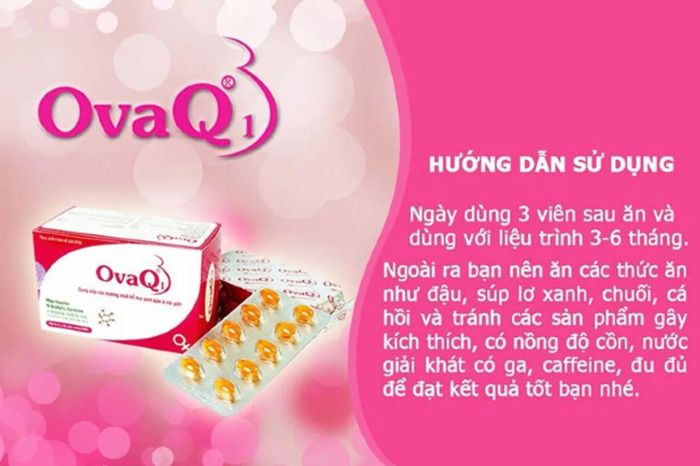 Để đạt được kết quả tốt nhất, nên sử dụng OvaQ1 mỗi ngày một cách đều đặn khi muốn thụ thai.