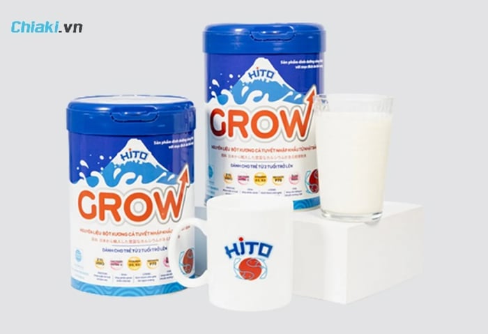 Sữa Hito Grow hỗ trợ tăng chiều cao cho bé