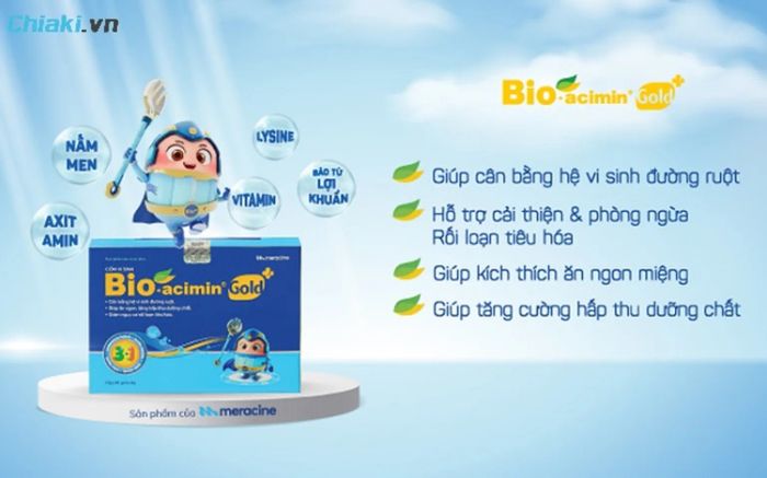 Cốm tăng cân cho bé Bio-acimin Gold+ hỗ trợ tiêu hóa, kích thích ăn ngon miệng