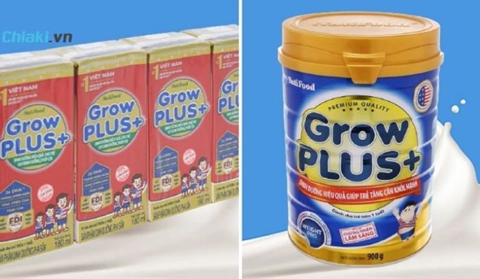 Sữa bột Nuti Grow Plus+ xanh dành cho trẻ biếng ăn