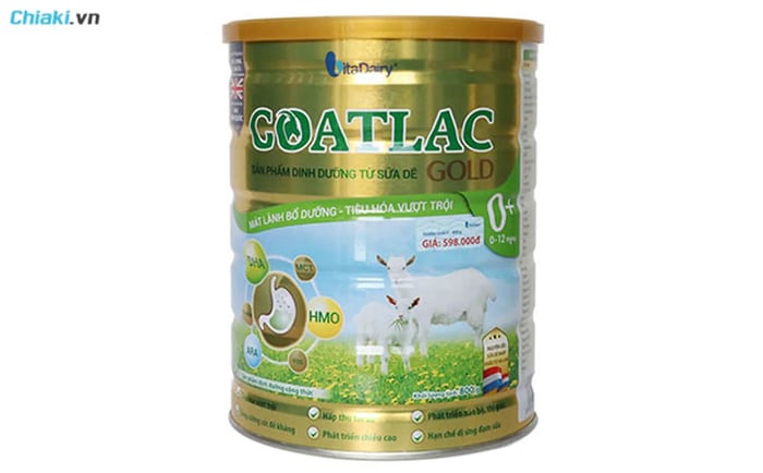 sữa cho trẻ sơ sinh từ 0-6 tháng tuổi Goatlac Gold 0+