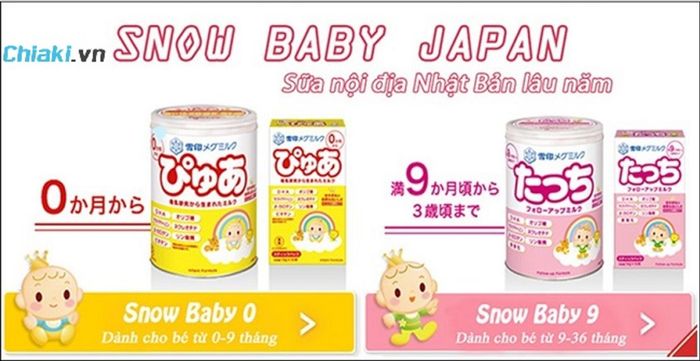 Sữa Snowbaby Touch Nhật Bản số 9