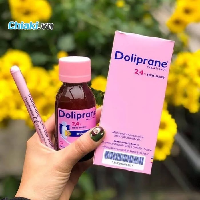 Siro Doliprane 100ml cho bé chính hãng của Pháp