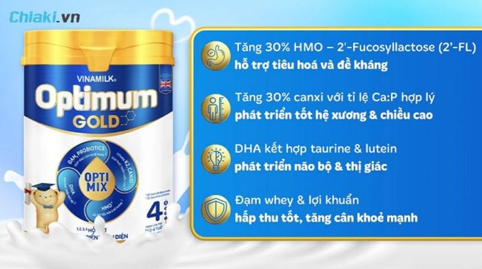 Sữa bột Optimum Gold 4