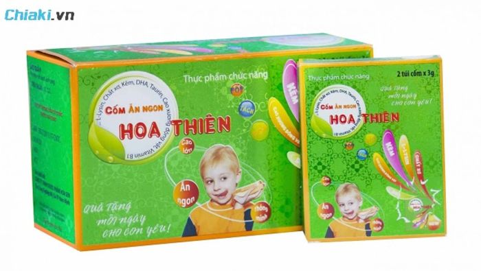 Cốm ăn ngon Hoa Thiên giúp ngăn ngừa táo bón với chất xơ hòa tan