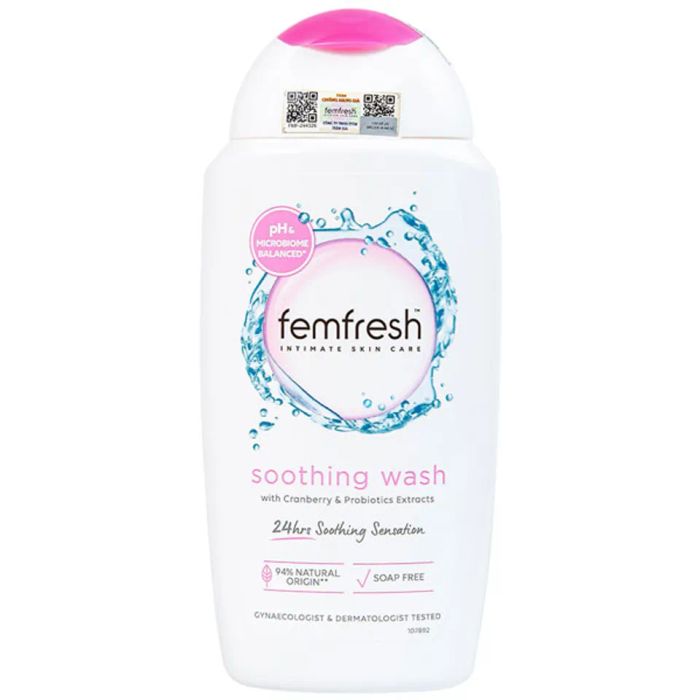 Dung dịch trị viêm nhiễm vùng kín Femfresh Soothing nắp hồng