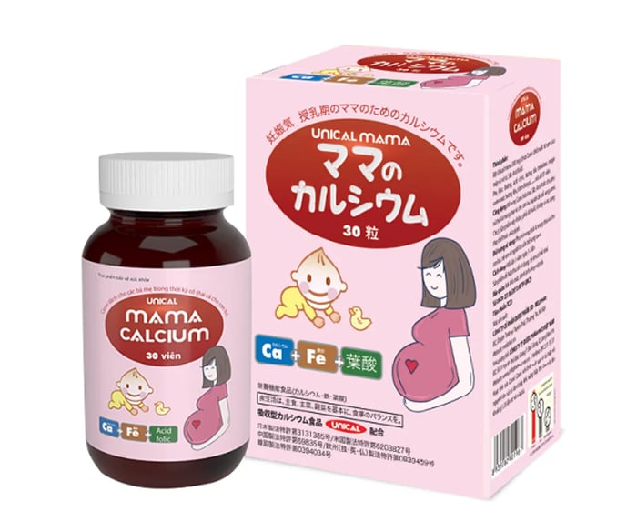 Viên uống bổ sung Canxi Unical Mama Calcium là lựa chọn hàng đầu cho phụ nữ mang thai.