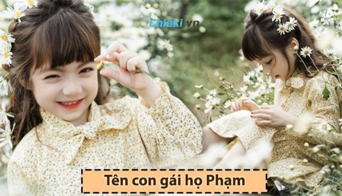 Lựa chọn tên đẹp cho bé gái họ Phạm ý nghĩa về vẻ đẹp và sự dịu dàng