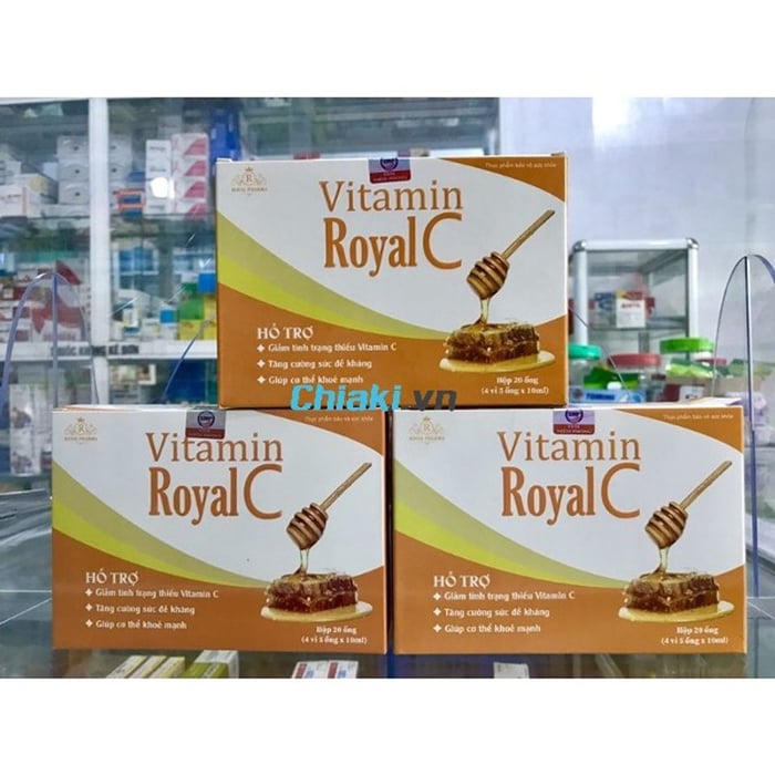 Vitamin C dạng ống dành cho bé, Royal C - Vitamin cho Trẻ Em và Người Lớn