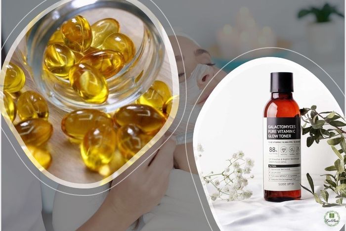 Cách làm mặt nạ dưỡng da từ vitamin E kết hợp với nước hoa hồng