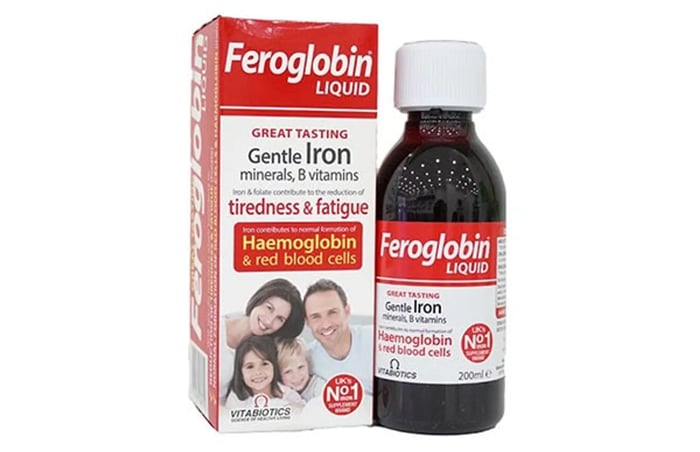 bổ sung sắt cho bé Feroglobin B12 của Anh