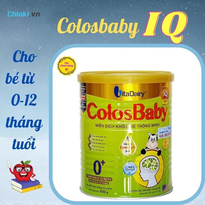 Sữa non Colosbaby IQ Gold 0+ dành cho trẻ sơ sinh