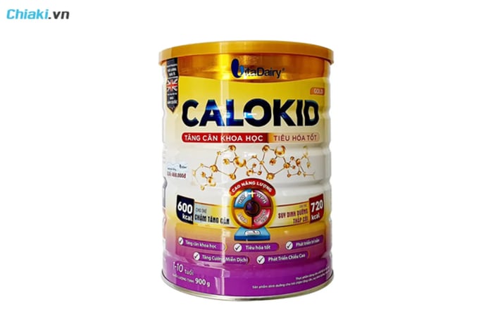 Sữa tăng cân Calokid Gold của Vitadairy, có nguồn gốc từ Việt Nam, giúp trẻ tăng cân và phát triển toàn diện về mọi mặt.