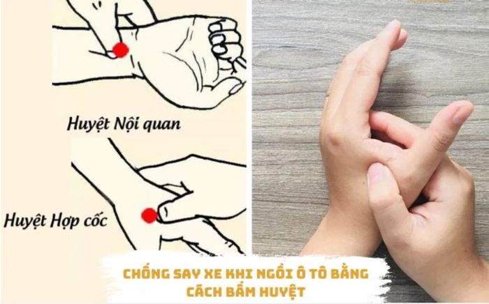 Bấm huyệt là phương pháp dân gian giúp chống say xe hiệu quả