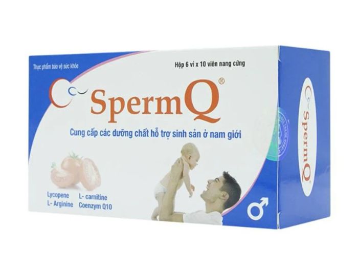 SpermQ - Thuốc hỗ trợ tăng cường sinh lý nam giúp tăng khả năng thụ thai tự nhiên