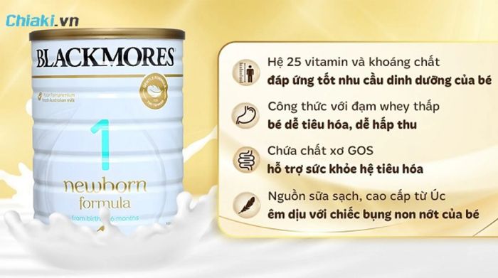 Sữa Blackmores số 1 dành cho trẻ em 0-6 tháng tuổi