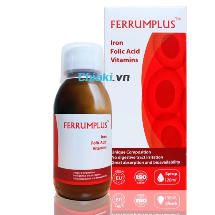 Siro sắt cho phụ nữ mang thai Ferrumplus dạng lỏng