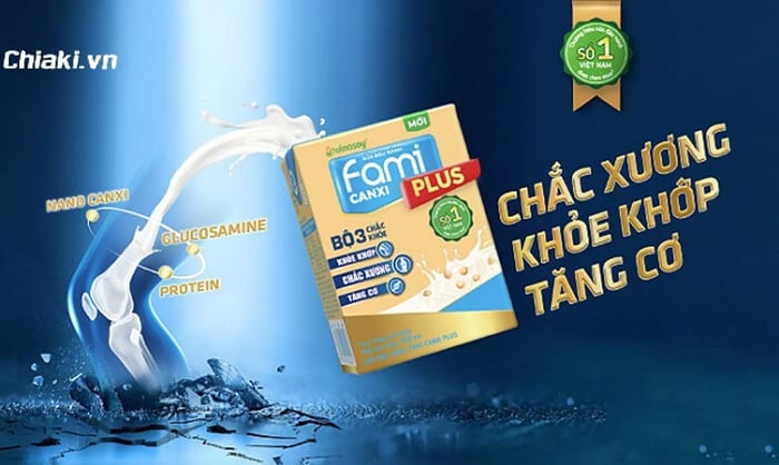 Sữa tươi Fami Canxi giúp hỗ trợ tăng chiều cao cho bé