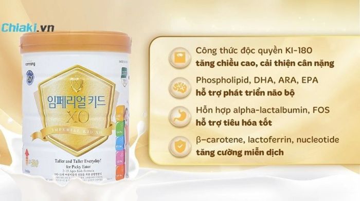 Sữa XO Kid cho trẻ từ 2-15 tuổi