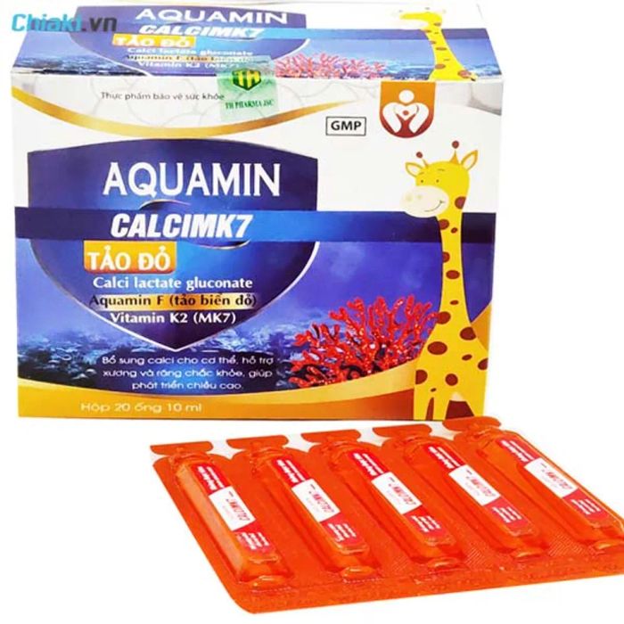 Aquamin Calcimk7 Tảo Đỏ bổ sung canxi hữu cơ cho bà bầu