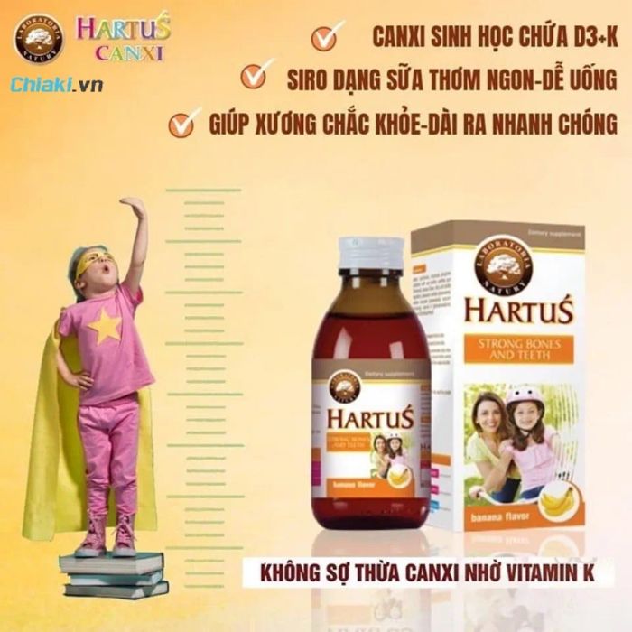 Canxi Hartus dành cho trẻ từ 4 tháng tuổi